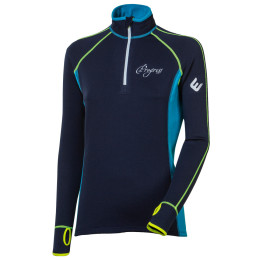 Дамски суичър Progress TS Tispa Zip 17NP тъмно син TmModrá/Turquoise