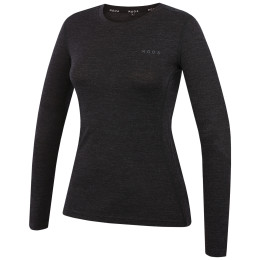 Дамска тениска MOOA MerinoSilk 160 long черен black melange
