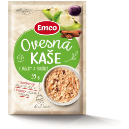 Каша Emco Овесена каша с ябълки и канела 55г