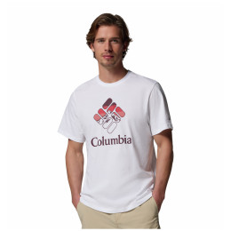 Мъжка тениска Columbia CSC™ Seasonal Graphic Tee бял White, Heavenly Stacked Gem