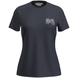 Дамска функционална блуза Icebreaker W Mer 150 Tech Lite SS Tee Adventure Rid тъмно син Midnight Navy
