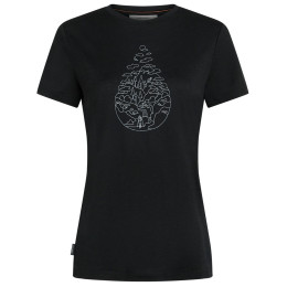 Дамска тениска Icebreaker Women Merino 150 Tech Lite SS Tee Hike Path черен Black