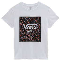 Дамска тениска Vans Wm Boxed In Rose Crew бял White