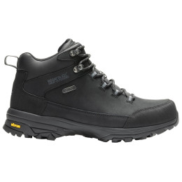 Мъжки високи трекинг обувки Regatta Burrell Leather Boot II черен Black