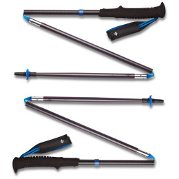 Туристически щеки Black Diamond Distance Z Poles черен/син Pewter