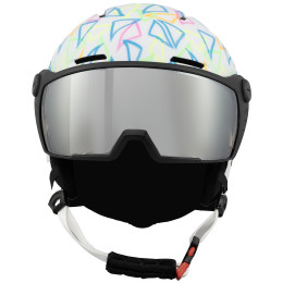 Детска ски каска Blizzard Flash Visor junior ski helmet бял white/multicolor