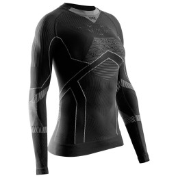 Дамска функционална блуза X-Bionic Energy Accumulator Light Shirt Ls черен X BLACK/LIGHT GREY