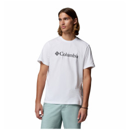 Мъжка тениска Columbia CSC Basic Logo™ Tee бял White, Gem Columbia