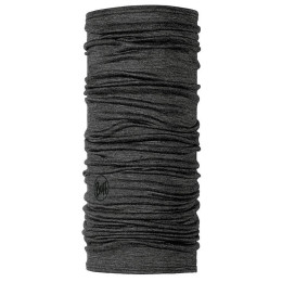 Многофункционален шал Buff Merino Lightweight Neckwear тъмно сив Solid Grey