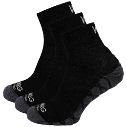 Чорапи Warg Endurance Merino Mid 3-pack черен Black