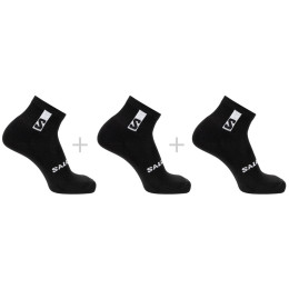 Чорапи Salomon Everyday Ankle 3-Pack черен BLACK / BLACK / BLACK