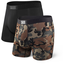 Боксерки Saxx Vibe Boxer Brief 2Pk черен/кафяв Black/WoodCamo