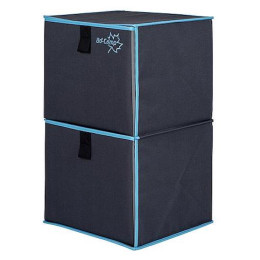 Шкаф Bo-Camp Folding Cupboard 2 сив/син Anthracite