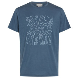 Функционална мъжка тениска Icebreaker M 150 Tech Lite SS Tee Great Heights син/сив Dawn