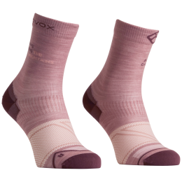 Дамски мериносови чорапи Ortovox Alpine Light Comp Mid Socks W розов Dusk Rose