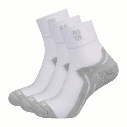 Чорапи MOOA Bamboo Active Mid 3-pack бял/сив White/Grey