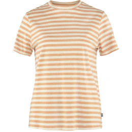 Дамска тениска Fjällräven Striped T-shirt W жълт/бял