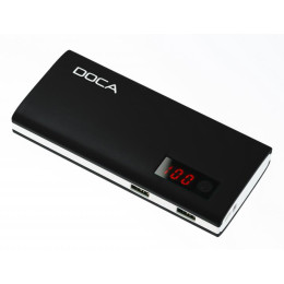 Външно зарядно устройство Doca Power banka mAh 13000 mAh черен Black