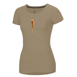 Дамска тениска Ocún Classic T Women бежав CubismFlowerIrishCream