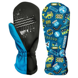 Детски зимни ръкавици с един пръст WAMU Bagr син