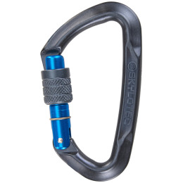 Карабинер Skylotec Lime SG (screw gate) сив/син Anthracite/Blue