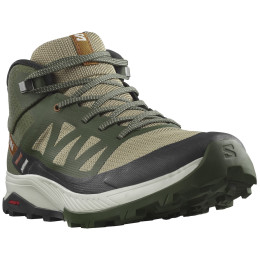 Мъжки обувки Salomon Outrise Mid Gore-Tex св.каки/тъм.каки Olive Night / Rainy Day / Sugar Almond