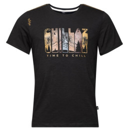 Мъжка тениска Chillaz Time to Chill черен black