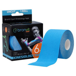 Кинезио тейп лента BronVit Sport Kinesio Tape classic 5 cm x 6m