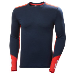 Мъжка функционална тениска Helly Hansen Lifa Merino Midweight Crew тъмно син