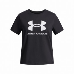 Детска тениска Under Armour BIG LOGO SS-BLK черен/бял Black