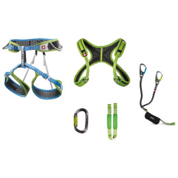 Комплект за виа ферата Ocún Via Ferrata Webee+Chest Set зелен