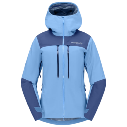 Дамско туристическо яке Norrona Trollveggen Gore-Tex Pro Light Jacket светло син Allure/Vintage Indigo