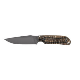 Нож TB OUTDOOR Commandeur All Purpose Knife Ziricote Wood Handle черен/кафяв