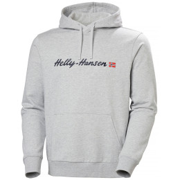 Мъжки суитшърт Helly Hansen Core Graphic Hoodie светло сив 947 GREY MELANG
