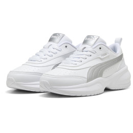 Дамски обувки Puma Cilia 2 Mode Metallic Glam бял / сребрист PUMA White-PUMA Silver-Feather Gray