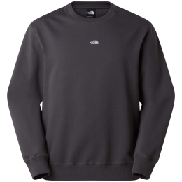 Суитшърт The North Face U Essential Light Relaxed Crew черен ANTHRACITE GREY
