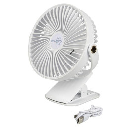 Мини вентилатор Bo-Camp Lux Fan Table DeLuxe ABS бял White