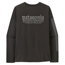 Мъжка тениска Patagonia M's L/S Cap Cool Daily Shirt - Hut Tripper черен Black
