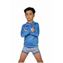 Детски бански DucKsday Manta Swim Trunk B синьо/бял Blue/Off White