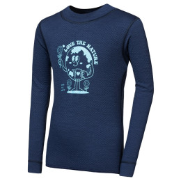 Детска функционална тениска Sensor Merino DF Planet Deep Blue тъмно син Deep Blue