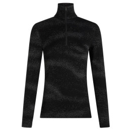 Дамска функционална блуза Icebreaker Women M 260 Tech Vertex LS HZ Chillwave черен Black/Obsidia/J