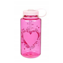 Бутилка Nalgene Wide Mouth 1l розов/бордо Pink Lid