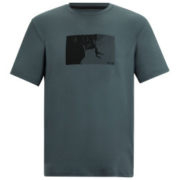 Мъжка тениска Regatta Fingal Stretch тъмно зелен Dark Storm