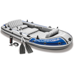 Надуваема лодка Intex Excursion 5 Boat Set 68325NP