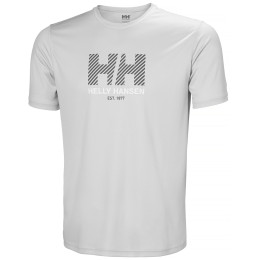 Мъжка тениска Helly Hansen Hh Tech Graphic T-Shirt 2.0 сив 853 GREY FOG