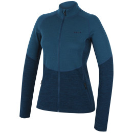 Дамски суитшърт MOOA Merino 3D 240 син lagoon blue