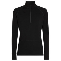 Функционална мъжка тениска Icebreaker Men Mer 200 ZoneKnit LS Half Zip черен Black