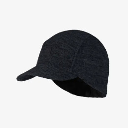 Шапка с козирка Buff PACK MERINO FLEECE CAP черен BLACK