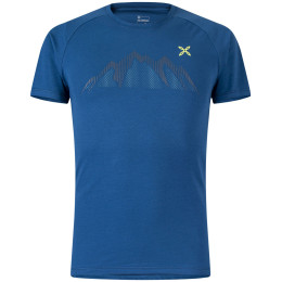Мъжка тениска Montura Summit T-Shirt син Deep Blue/Verde Lime