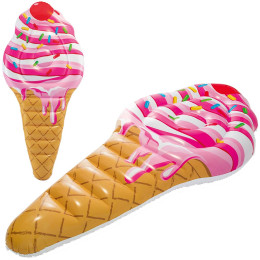 Надуваем дюшек сладолед Intex Sprinkle Ice Cream Mat 58762EU розов